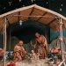 Life-size wooden nativity