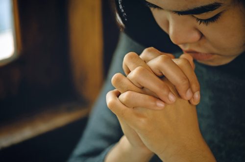 Woman praying