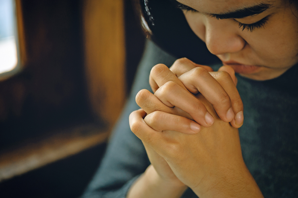 Woman praying