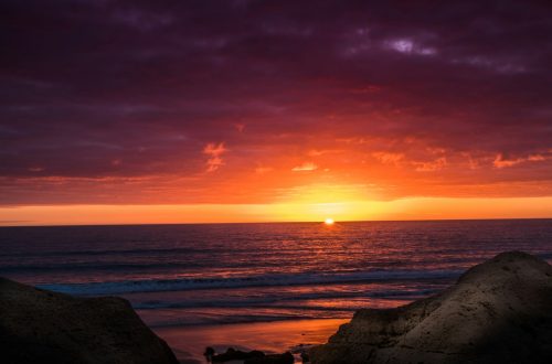 Sunset on the water
