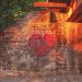 Heart painted on wall