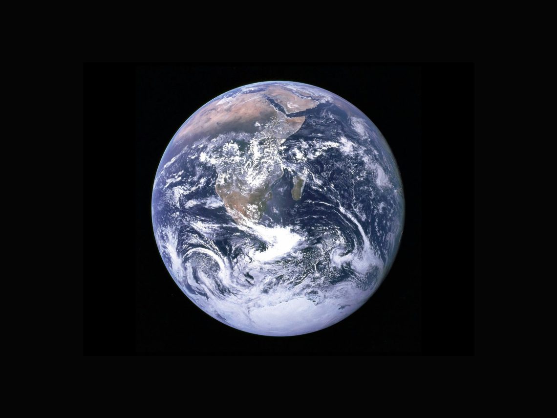 A view of earth from space
