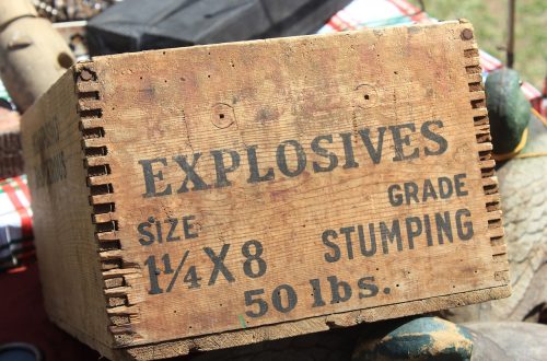 Box of explosives or dynamite