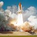 Space shuttle in launch