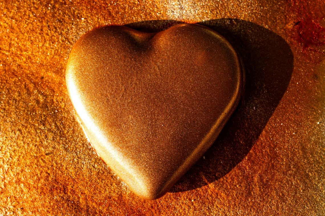 Embossed heart