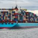 Cargo ship on the water